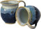 Handgefertigt Irish Coffee & Tea Becher. Set von zwei blau Weinkühler handgetöpfert Becher 300 ml