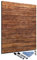 Glas-Magnettafel 60x80 Wand mit Zubehör Whiteboard Küche Büro Holz-Optik Braun Büro Office