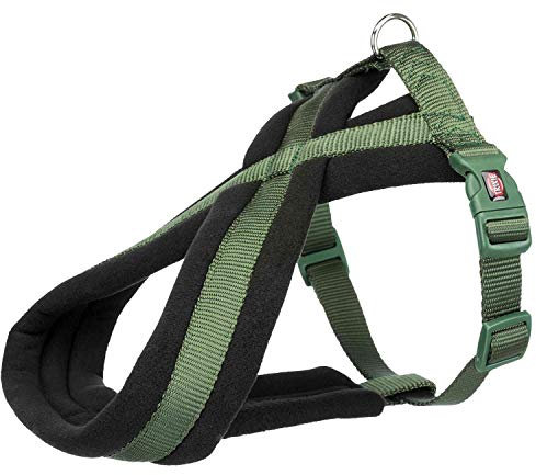 TRIXIE Premium Hundegeschirr, Stilvoll, Wald, M, Einfarbig, Großer Hund, ANIMAL_HARNESS, Geschirr