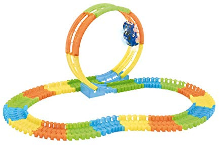 Amewi 100655 Magic Traxx Looping-Bahn 99-teilig, fluoreszierend