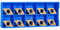 Inserti per Tornio Metallo Duro, 10 Pezzi Utensili Tornio per Metallo, DCMT11T304-HM YBC251, Oro, Inserto di Carburo CNC Utensile per Tornio con Taglierina con Scatola