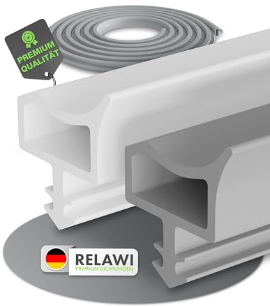 Premium Türdichtung für Zimmertüren gegen Zugluft, in weiß und grau perfekte Dichtung für deine Zimmertür (5m, grau)