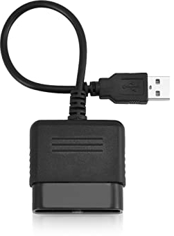 Surebuy Convertisseur PS2 vers Ps3, Adaptateur USB, Portable pour Playstation 2 Contrôleur PS2 vers Convertisseur, Adaptateur pour Ps3 & Ordinateur Windows