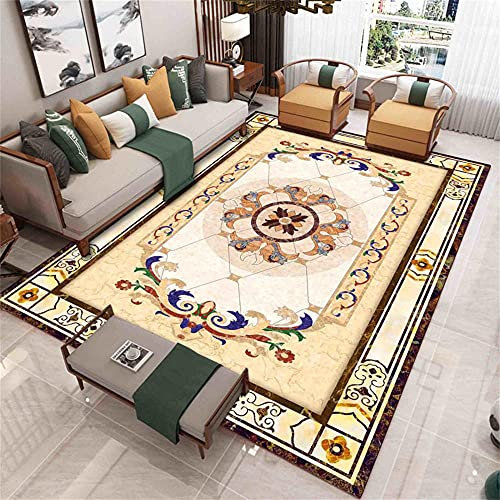 RUGMRZ Tapis Ados De Lit Salon Chinois Cristal Velvet Tapis, Design sans Poils, Impression ne Tombe pasTapis Chambre Gris 60x90cm