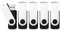 Vixelle 5 Pack 128GB High Speed USB 2.0 Flash Drives – 360° Swivel Metal Style USB Stick Pen Drive with Keychain Loop – 128GB USB Memory Sticks Bulk Pack for PC, TV, Mac, Car Audio – Black