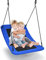 GOPLUS Nestschaukel Outdoor, Schaukel mit Verstellbarer Höhe von 100 bis 180cm bis 150kg belastbar, Kinderschaukel Baumschaukel Hängeschaukel, Gartenschaukel für Kinder Jungendliche (Blau)