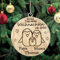 Personalisierte Unser Erstes Weihnachten zu dritt mit Namen, Pinguine Christbaumschmuck mit Namen Weihnachtsdeko aus Holz Weihnachtsbaum Deko Weihnachtsdekoration Ornament Weihnachtsbaumschmuck