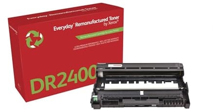 Everyday by Xerox Compatible Brother DR2400 Black Drum, Standard Capacity, Remanufactured