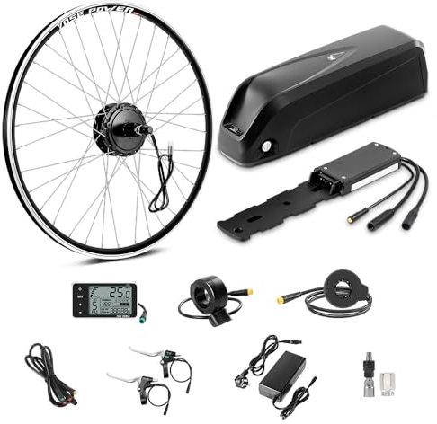 SEASON E-Bike Umbausatz 26''/ 27.5''/ 28''(700C) Hinterrad Motor 250W mit 36V13Ah Akku und integriertem Controller, für 8-10 Fach Cassette (26'' Cassette Kit+36V13Ah Akku)