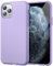 JETech Silikon Hülle für iPhone 11 Pro Max 6,5 Zoll, Ganzkörper Handyhülle mit Seidig-Weicher Berühren, Stoßfest Schutzhülle mit Mikrofaser-Futter (Helles Lila)