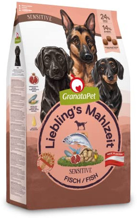GranataPet Liebling's Mahlzeit Fisch Sensitive, 1,8 kg, Trockenfutter für Hunde, Hundefutter ohne Getreide & ohne Zuckerzusätze, Alleinfuttermittel