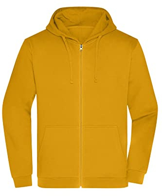 James & Nicholson Herren Basic Kapuzen-Sweatjacke - Klassische Sweatjacke mit Kapuze und Kordelzug