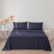 DUJUIKE 100% wasserdichte Schutzdecke oder Liner für Bett, Matratzenschoner für das Bett, Wiederverwendbare Unterlage, Bettlakenschutz (Navy blau, Cal King/King 230 * 250 cm)