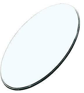 Superficie Redonda DE Mesa DE Cristal, Ø 50cm 60cm 70cm Redondo Vidrio Templado, Para Mantener Superficie De Mesas De Comedor Mesas De Café Mesas De Jardín Transparente ( Size : CLEAR-70CM(28INCH) )