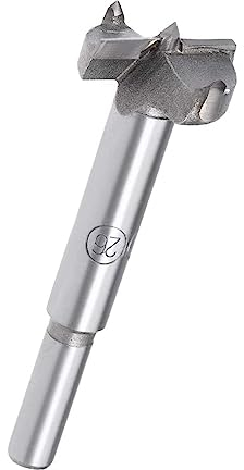 TOP-VIGOR 26mm Forstner Drill Bit, Tungsten Carbide Wood Auger Drill Bit Hole Saw Opener for Woodworking Hinge Hole Drilling Boring Bit Cutter Grey
