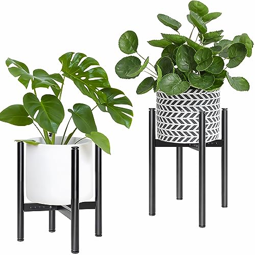 OUUTMEE Soporte para Plantas de Metal Ajustable - Hierro, 25 cm a 36 cm - Diseño Elegante para Macetas