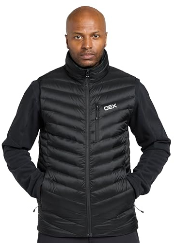 OEX Men’s Kintra Down Gilet with Duck Down Insulation & Water Repellent Finish, Lightweight & Packable Bodywarmer, Insulated Vest, Walking Hiking & Outdoor Recreation Clothing