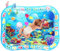Tapis Eau Bebe Eveil XXL 95x76cm - Gonflable Tummy Time Mat Tapis, Tapis Sensoriel Bébé pour Jouet et Cadeau pour Bébé et Tout-Petit, Adapté aux Bébés de 3 6 9 12 Mois