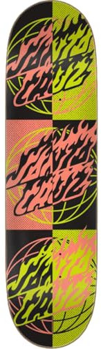Santa Cruz Skateboard Deck Global Flame Dots 7, Größe:8.5, Farben:ply Birch