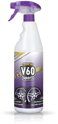 Sisbrill V60 Sport Pulitore cerchi - neutro e sicuro - Effetto Gecko Spray - Ed. Italia - 1 Litro (1 l (Confezione da 1))