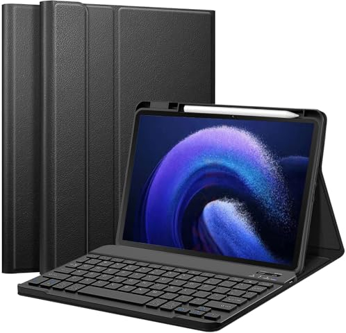 APASILU Tastatur Hülle für Xiaomi Mi Pad 6 / Mi Pad 6 Pro 11 Zoll 2023 Veröffentlichung, Slim Schutzhülle mit Magnetisch Abnehmbare Kabellose Deutsches QWERTZ Tastatur (Xiaomi Pad 6)