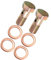 VekAuto 2 Set Banjo Bolt Brake Fitting Adapter M8x1.25 Thread Banjo Bolt Auto Accessories