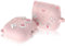Haofun Custodia Case per AirPods 4 2024, Simpatica Copertura Protettiva in Stile Orecchio di gatto, Ricarica Wireless Silicone Cover con Portachiavi con AirPods 4 - Rosa