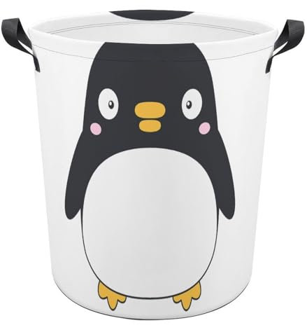 Cmagnifico Wäschekorb Niedlicher Pinguin Wäschekorb Wäschekorb mit Griff