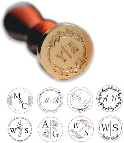Generisch Personalisierter Wachssiegel Stempel, Rund, Messing, Wachs Siegel, Wachsstempel