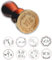 Generisch Personalisierter Wachssiegel Stempel, Rund, Messing, Wachs Siegel, Wachsstempel