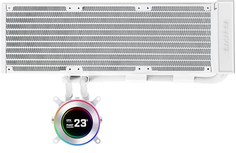 Lian Li Hydroshift II 360 Liquid CPU Cooler - Flexible Slide-Tube Clamp Coolant Pathway - 2.1” IPS LCD Screen - 3 Control Mode - Fits Most PC Fans - LGA 1851/1700, AMD AM5/AM4 - Black (HS2LCD36W)