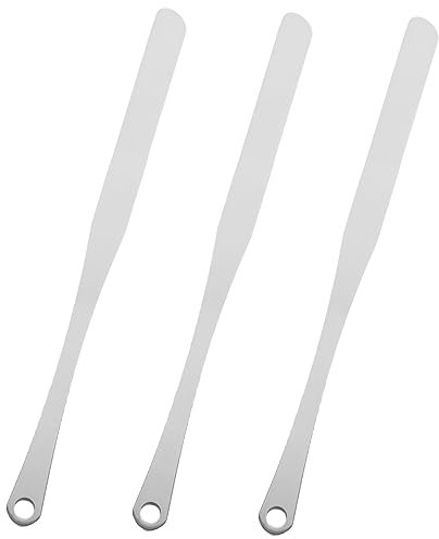 VICASKY 3pcs Makeup Spatula Foundation Mixing Stick for Cosmetic Stirring Beauty Tool Spatula for Applying Makeup