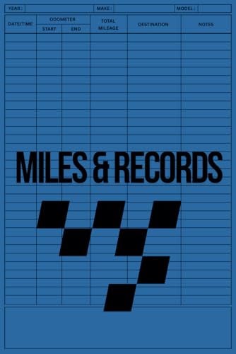 Miles & Records: A Simple Mileage Log Book for Daily Driving and Tax Deductions, Odometer Tracker, Mileage log book for business or personal, Vehicle ... 6x9 Travel Mileage Tracker | 120 Pages