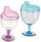 HAMPPLIES 2piezas Vasos Sippy De Plástico Antiderrame Para Copas Transparentes Resistentes Para Bebidas Para Cumpleaños y Entrenamiento