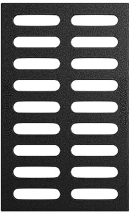 WANGCEPLSD Chiusino Pozzetto in Ghisa Duttile, Coperchio Carrabile per Pozzetto Fognari Quadrati Neri, per Vialetti, Cemento, Cortile, Drenaggio Rapido(50x30cm/20x12in)