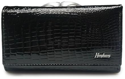 Damen Geldbörse und Geldbörse Echtes Leder Damen Geldbörsen Klein Kurz Clutch Münzbörse Luxus Weibliche Luxus Geldbörsen, 1, Einheitsgröße