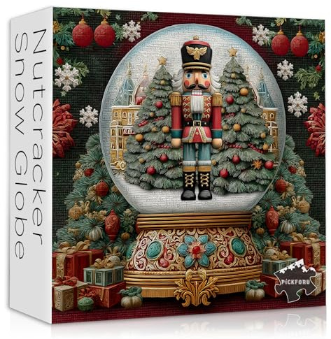Nutcracker Snow Globe Jigsaw Puzzle for Adults
