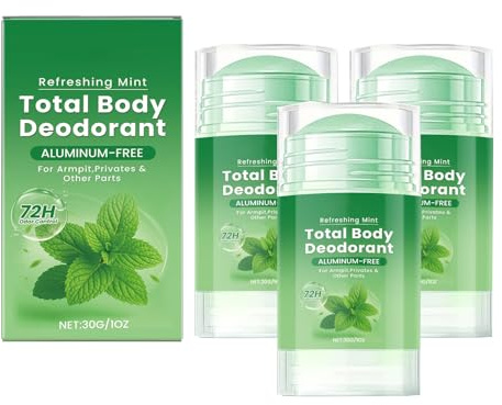 Mint Deodorant Balsam,NatüRliches 𝘿𝙚𝙤𝙙𝙤𝙧𝙖𝙣𝙩,Fester Stick, Ganzkörper-𝘿𝙚𝙤𝙙𝙤𝙧𝙖𝙣𝙩 Balsam für den ganzen Körper, 24 Stunden Geruchskontrolle (3)