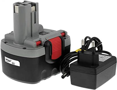 Batterie pour Bosch Type/Ref. 2607335275 O-Pack Li-Ion Chargeur incl., 14,4V, Li-Ion