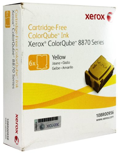 Xerox ColorQube 8870/8880 Yellow Solid Ink (6 sticks, 17,300 Pages) - 108R00956