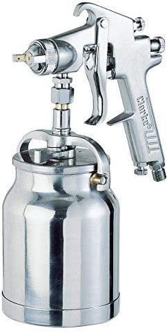CLARKE AIR SPRAY GUN 1 LTR SYPHON CUP 1.4mm external
