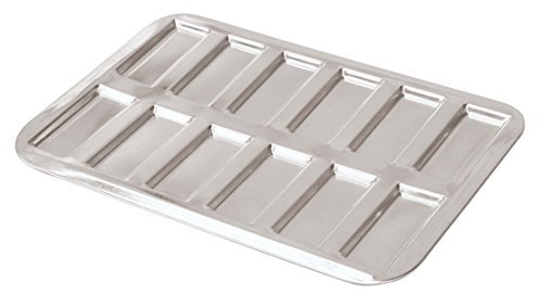 Gobel 167030 Plaque Mini Financiers ou biscuits roses de Reims Fer Blanc 29*19,8 cm 12 empreintes