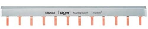 Hager KB263A - Bipolar bridge union 12 modules
