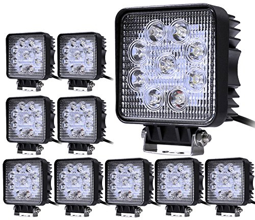 Greenmigo ALPHA DIMA 10x 27W LED Scheinwerfer Arbeit Scheinwerfer Licht Auto Motorrad Nebelscheinwerfer Weiße Lampe