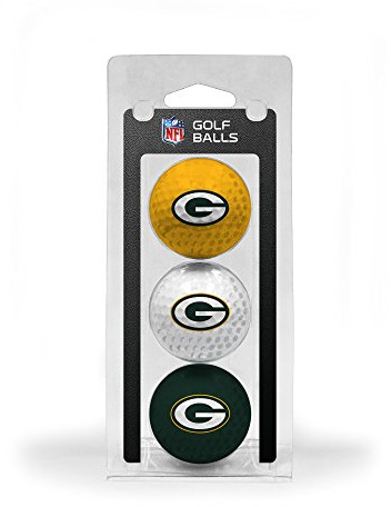 TEAM GOLF NFL 3 Golfbälle, 3er-Pack, Damen Kinder Herren Unisex, 31005, Green Bay Packers, Einheitsgröße