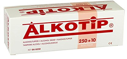 260 Alkotip ECO Standard Alkohol-Tupfer 28x60 mm,