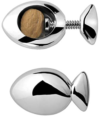 Ten Schiaccianoci in Metallo Placcato Argento cod.EL716 cm 10x6x6h by Varotto & Co.