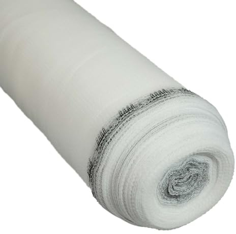 Malla blanca para Protección de Andamios 3,07x50 m - Calidad Profesional TECPLAST 50EC - Protección para obras de construcción