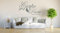 INDIGOS UG - Wandtattoo Wohnzimmer - Wandaufkleber Carpe Diem - Genieße den Tag - 150x95cm grau E933 - Aufkleber Kinderzimmer Schlafzimmer Küche Badezimmer Büro Dekoration