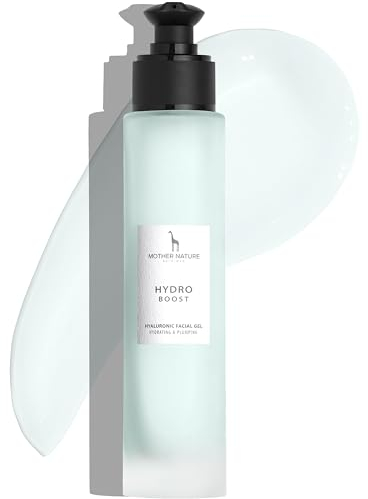 Hyaluron Gel mit Bio Aloe Vera - Anti Aging Naturkosmetik VEGAN - 100ml hochdosiert von Mother Nature Cosmetics - Intensive Feuchtigkeit & Anti Falten Effekt - auch für Mischhaut und unreine Haut